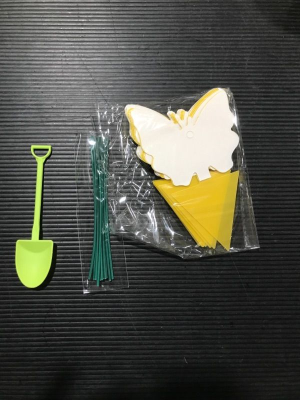 Photo 1 of ALLRoad 21 Pcs Yellow Sticky Fruit Fly Traps Gnat Trap for Indoor/Outdoor Houseplant Sticky Bug with Holes Insect Catcher Protect The Plant 21 pack-Butterfly