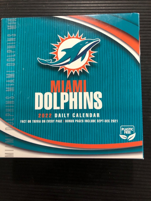 Photo 2 of TURNER SPORTS Miami Dolphins 2022 Box Calendar (22998051443)