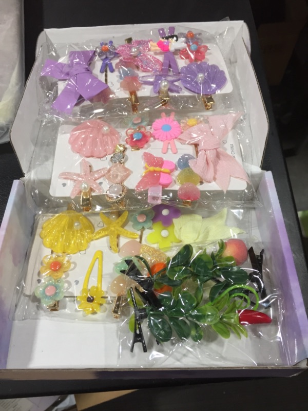 Photo 2 of 47PCs Cute hair clips for girls,Kid's hair accessories gifts,hairpin
