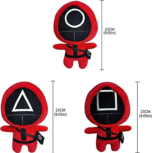 Photo 1 of DENTIFINE 9.5 Inch Squid Plush Doll 2021 Video Game Masked Man Doll Collection Gift Accessories, colección de figuras de Hombre enmascarado, adornos de Regalo
