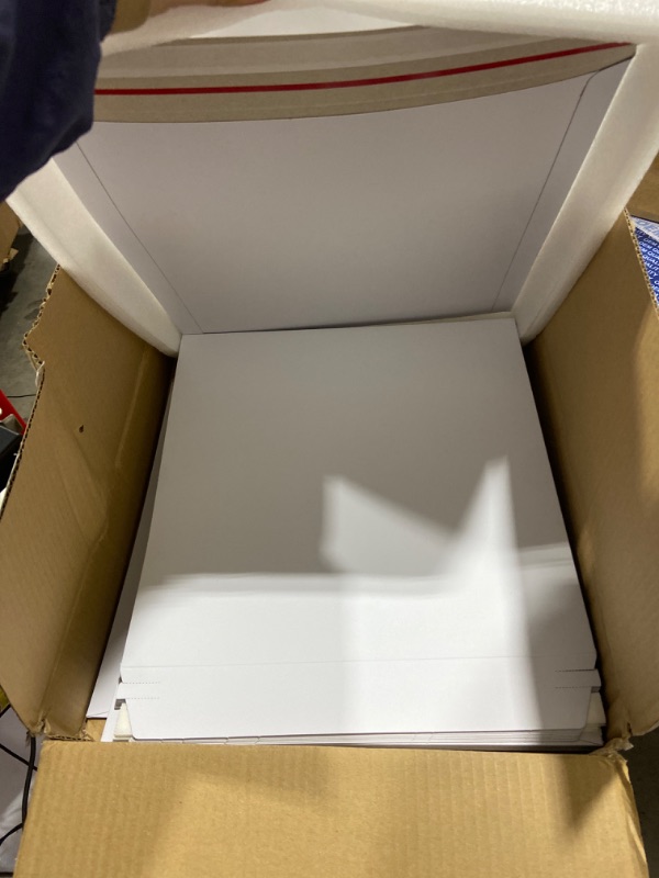 Photo 1 of Rigid Mailers 12x12 in (25 Pack) Stay Flat Cardboard Shipping Envelopes for Photos, Calendars