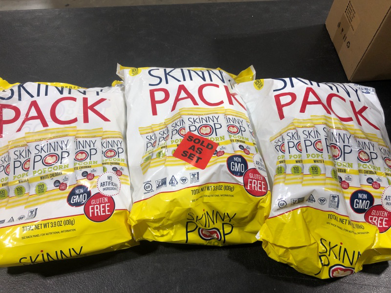 Photo 2 of 3 ack of SkinnyPop Popcorn Healthy Snacks Pack, Original/White Chedda/Kettle (Pack of 12)