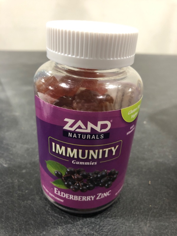 Photo 2 of Zand Elderberry Zinc Immunity Gummies with Vitamin C | Year-Round Immune Support for Children & Adults | 60ct, 30 Serv. Elderberry Zinc 60 Count