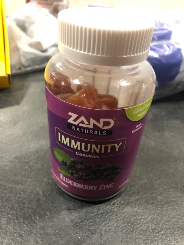 Photo 2 of Zand Elderberry Zinc Immunity Gummies with Vitamin C | Year-Round Immune Support for Children & Adults | 60ct, 30 Serv. Elderberry Zinc 60 Count