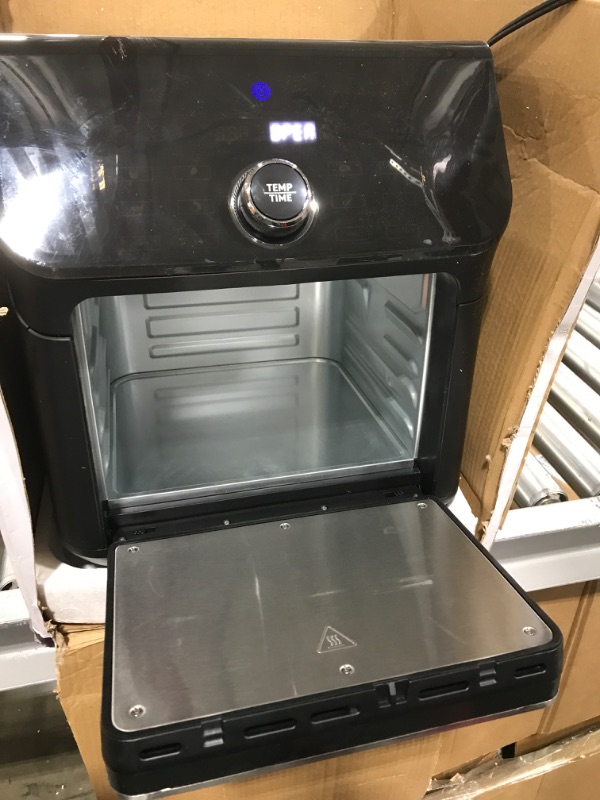 Photo 1 of COSORI Air Fryer Toaster Oven Combo, 10 Qt Family Size 14-in-1 Functions (1000+ APP Recipes), Dishwasher-Safe Accessories with Roast Tray and Dehydrate Racks, Black Oven **MISSING ALL  ACCESSORIES!!!! 