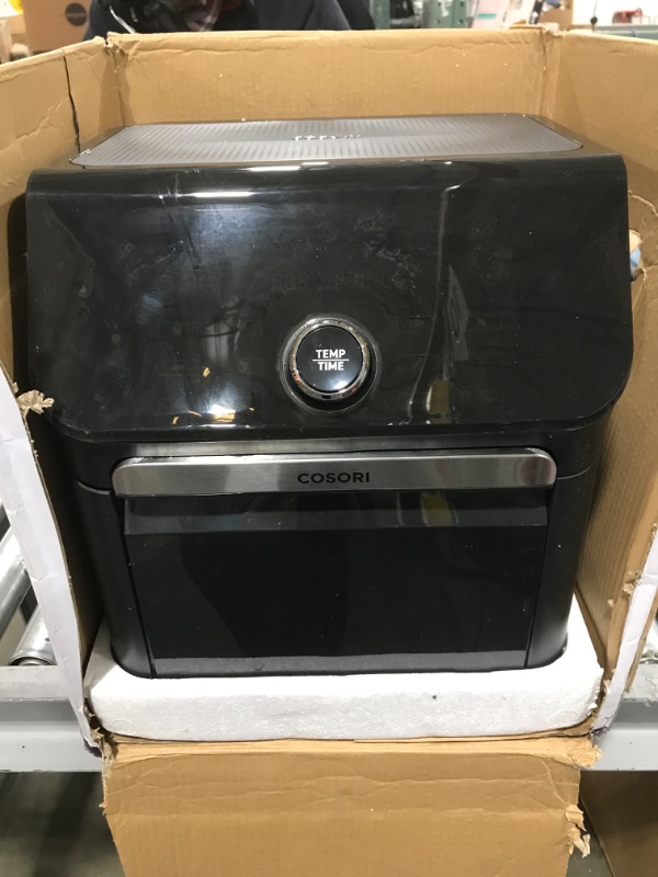 Photo 1 of COSORI Air Fryer Toaster Oven Combo, 10 Qt Family Size 14-in-1 Functions (1000+ APP Recipes), Dishwasher-Safe Accessories with Roast Tray and Dehydrate Racks, Black Oven **MISSING ALL  ACCESSORIES!!!! 