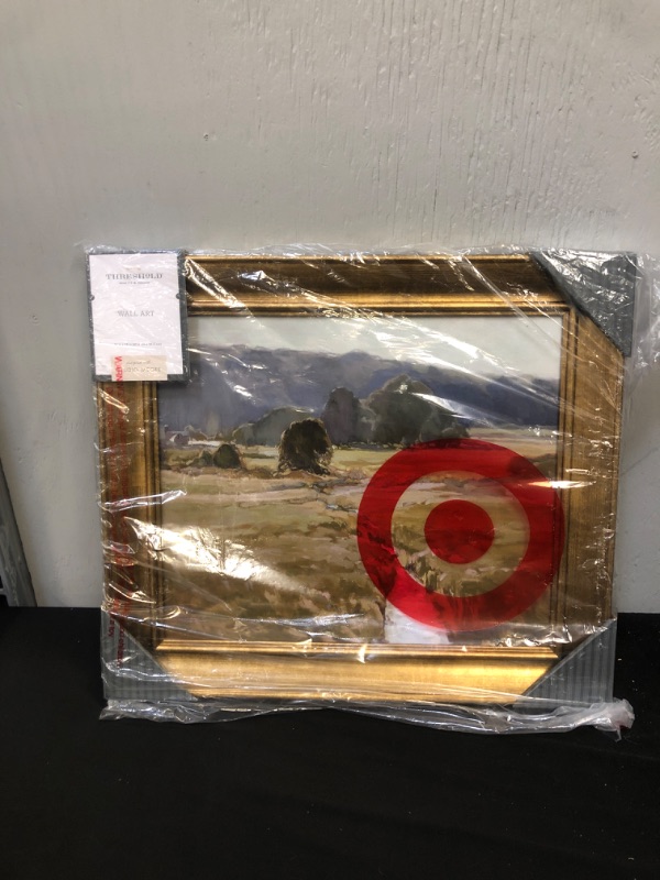 Photo 2 of 16 x 14 Summer Pasture Framed Wall Art Brass - Threshold designed with Studio McGee