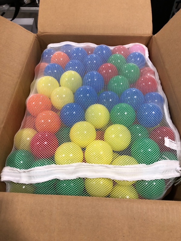 Photo 2 of Click N Play Ball Pit Balls Pack of 400 | Phthalate Free & BPA Free | Crush Proof Plastic Balls for Ball Pit | 6 Bright Colors