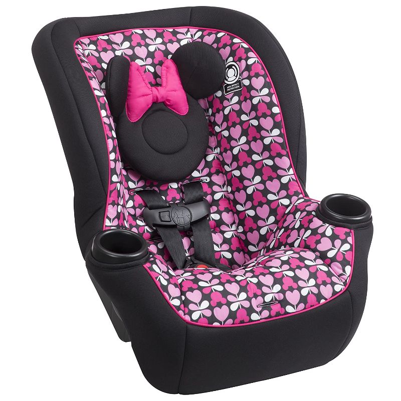 Photo 1 of Disney Baby Onlook 2-in-1 Convertible Car Seat, Rear-Facing 5-40 pounds and Forward-Facing 22-40 pounds and up to 43 inches, Minnie Sweetheart
