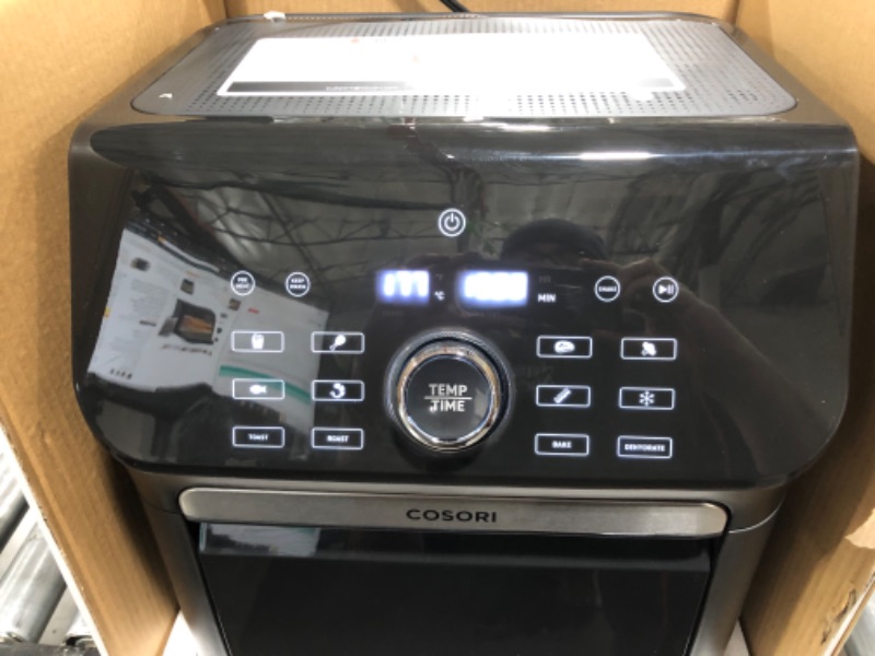 Photo 1 of COSORI Air Fryer Toaster Combo, 10 Qt Family Size 14-in-1 Functions (1000+ APP Recipes), Dishwasher-Safe Accessories with Roast Tray and Dehydrate Racks, Black Oven
