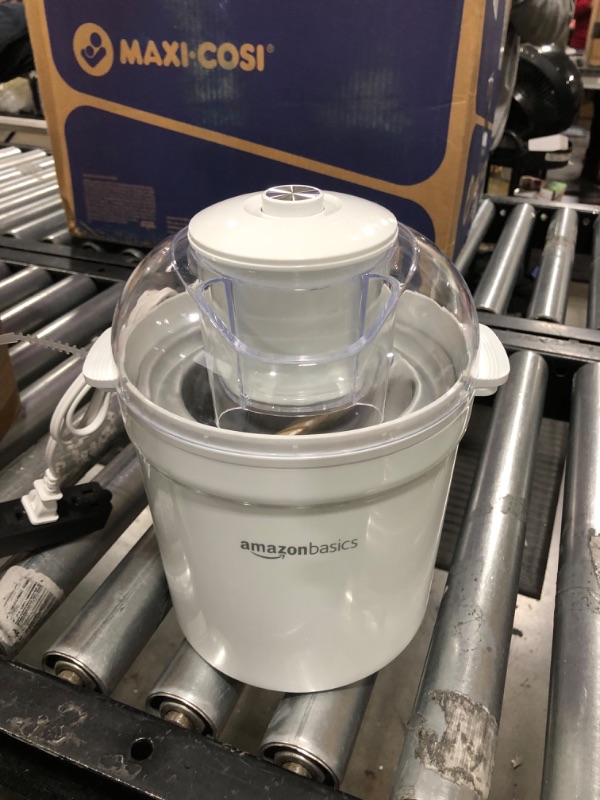 Photo 2 of Amazon Basics 1.5 Quart Automatic Homemade Ice Cream Maker
