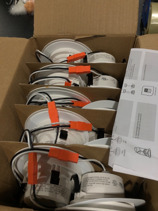 Photo 2 of Sunco Lighting 10 Pack 4 Inch LED Can Lights Retrofit Recessed Lighting, Smooth Trim, Dimmable, 5000K Daylight, 11W=60W, 660 LM, Damp Rated, Replacement Conversion Kit – UL Energy Star Listed 5000k Daylight 4 inch