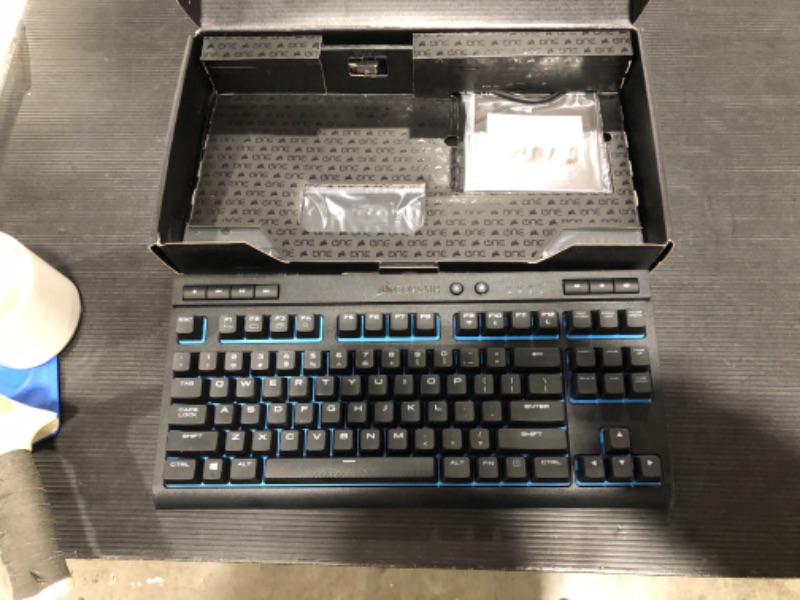 Photo 2 of Corsair K63 Wireless Special Edition Mechanical Gaming Keyboard, backlit Ice Blue LED, Cherry MX Red - Quiet & Linear