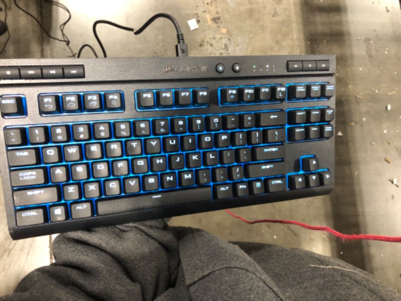 Photo 3 of Corsair K63 Wireless Special Edition Mechanical Gaming Keyboard, backlit Ice Blue LED, Cherry MX Red - Quiet & Linear