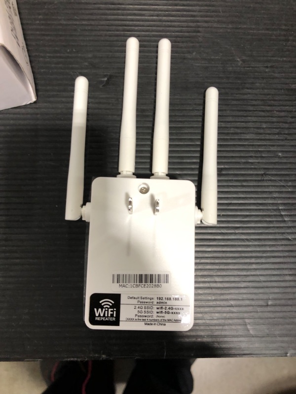 Photo 3 of 2022 WiFi Range Extender Signal Booster up to 8500sq.ft and 45 Devices, Internet Booster for Home, Wireless Internet Repeater and Signal Amplifier,4 Antennas 360° Full Coverage,Supports Ethernet Port