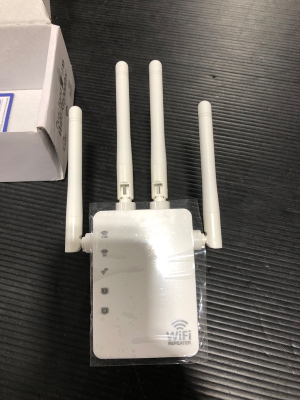Photo 2 of 2022 WiFi Range Extender Signal Booster up to 8500sq.ft and 45 Devices, Internet Booster for Home, Wireless Internet Repeater and Signal Amplifier,4 Antennas 360° Full Coverage,Supports Ethernet Port