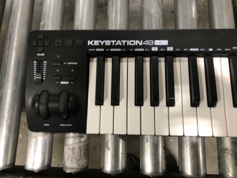 Photo 3 of M-Audio Keystation 49 MK3 - Synth Action 49 Key USB MIDI Keyboard Controller with Assignable Controls, Pitch and Mod Wheels, and Software Included 49 Keys Keyboard Controller