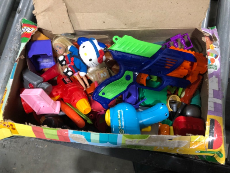 Photo 1 of BOX LOT OF BABY TOYS