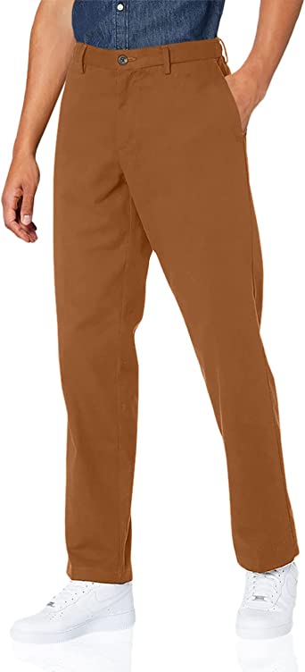 Photo 1 of Amazon Essentials Men's Classic-Fit Wrinkle-Resistant Flat-Front Chino Pant (Size 38 x 30)
 