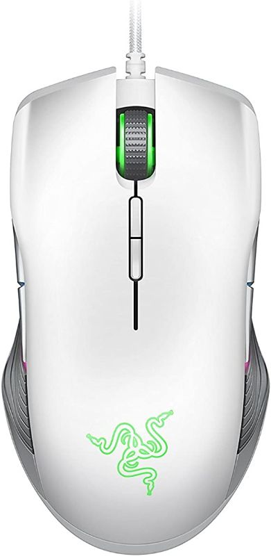 Photo 1 of Razer Lancehead TE Ambidextrous Gaming Mouse: 16,000 DPI Optical Sensor - Chroma RGB Lighting - 8 Programmable Buttons - Mechanical Switches - Mercury White
