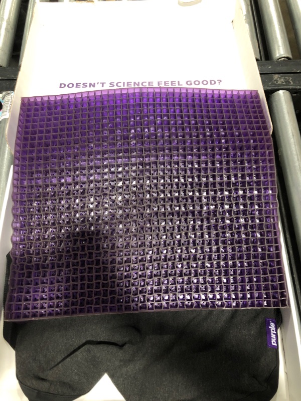 Photo 2 of Purple Royal Seat Cushion - Seat Cushion for The Car Or Office Chair - Temperature Neutral Grid