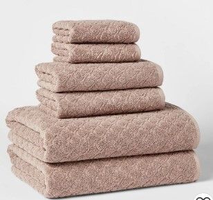 Photo 1 of 6ps Textured Bath Towel Set - Threshold™

