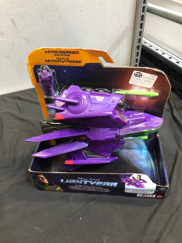 Photo 2 of Disney Pixar Lightyear Hyperspeed Series Zurg Fighter Ship & Zurg Figure

