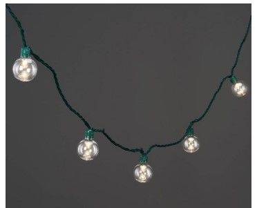 Photo 1 of 25ct LED G40 String Lights with Green Wire - Wondershop™

