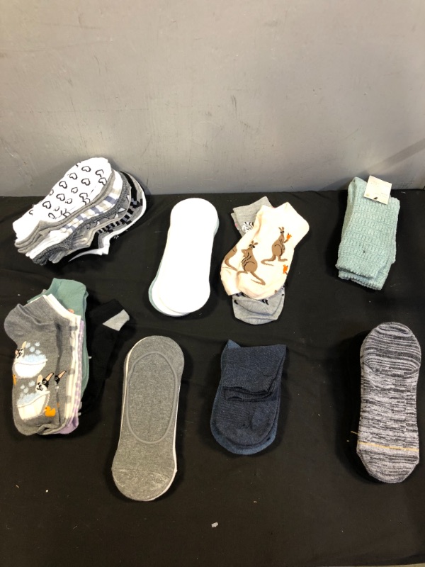 Photo 1 of  8 PACK LOT, VARIOUS SOCKS BUNDDLE
