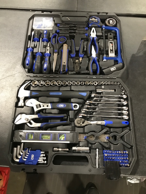 Photo 1 of 210-Piece Household Tool Kit, Prostormer General Home/Auto Repair Tool Set with Hammer, Pliers, Screwdriver Set, Wrench Socket Kit and Toolbox Storage Case - Perfect for Homeowner, Diyer, Handyman