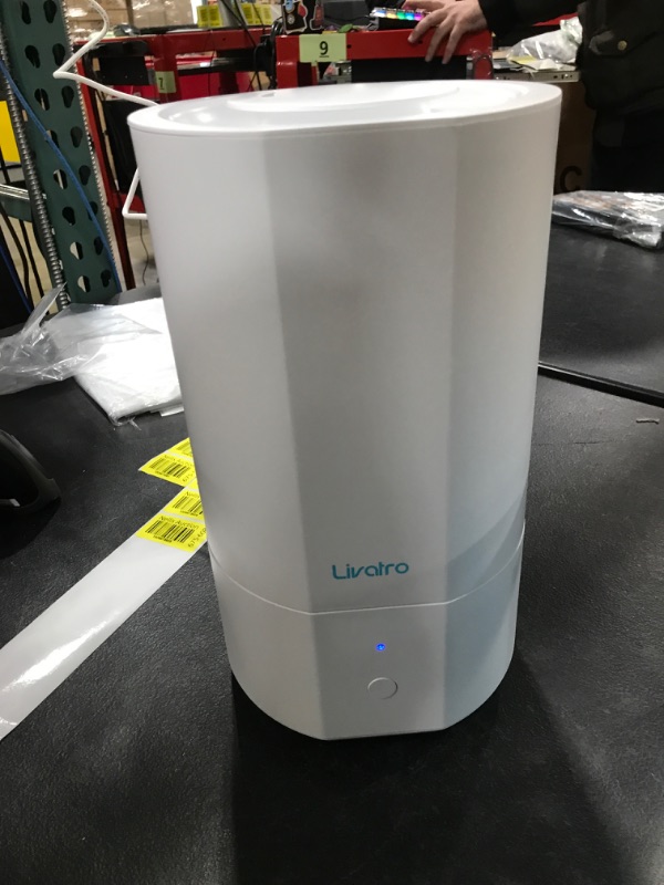 Photo 2 of Livatro 4L Top Fill Humidifiers for Bedroom Large Room Nursery, Cool Mist Humidifier With Ultrasonic Quiet, Auto Shut-off and Easy to Clean, Last up to 40 Hours, White