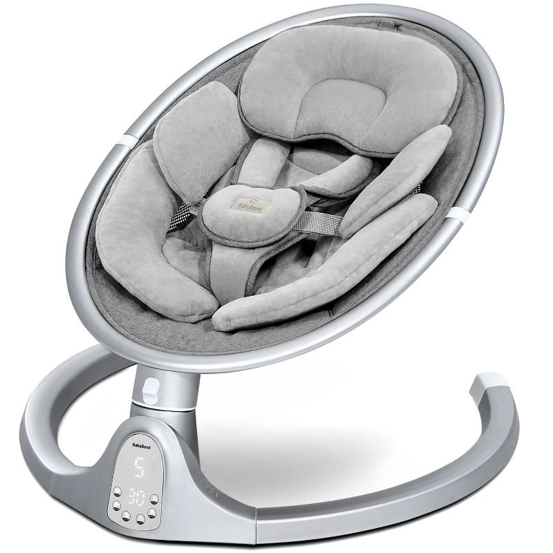 Photo 1 of BabyBond Baby Swings for Infants, Bluetooth Infant Swing with Music Speaker, Preset Lullabies