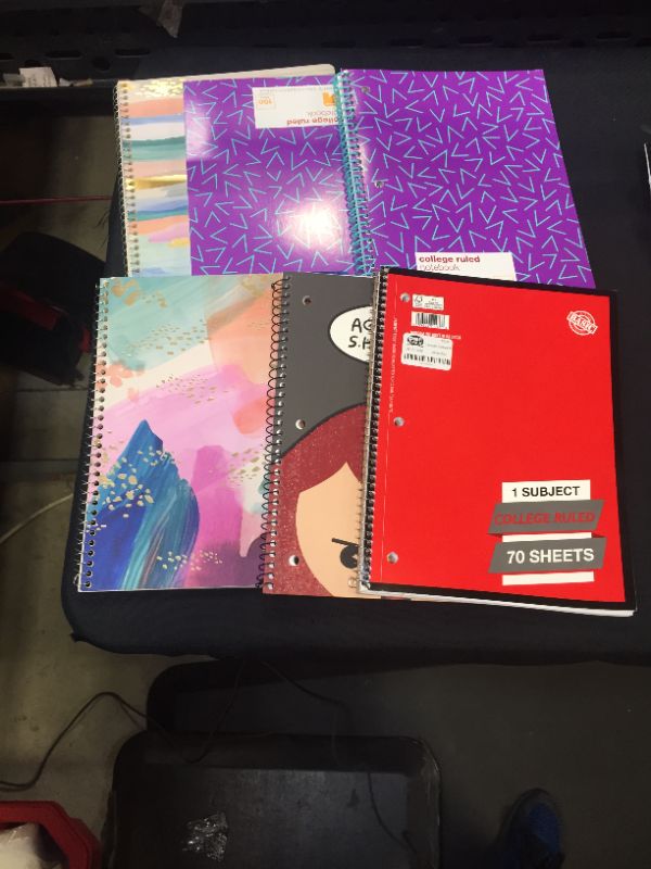 Photo 1 of 6 pack assorted notebooks