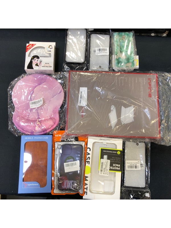 Photo 1 of 10 PC BAG LOT- CELL PHONE/ COMPUTER/ SMART DEVICE ACCESSORIES