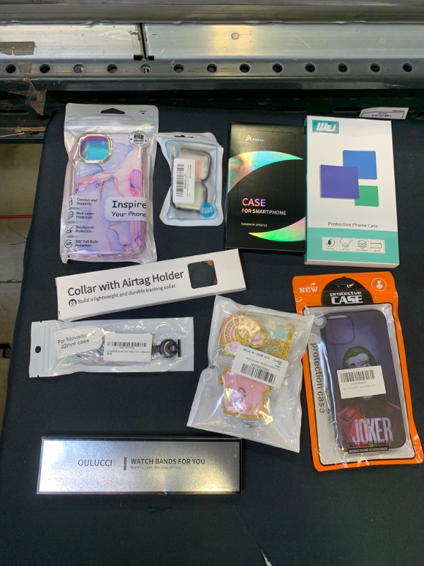 Photo 1 of 10 PC BAG LOT- SMART PHONE/ SMART WATCH ACCESSORIES