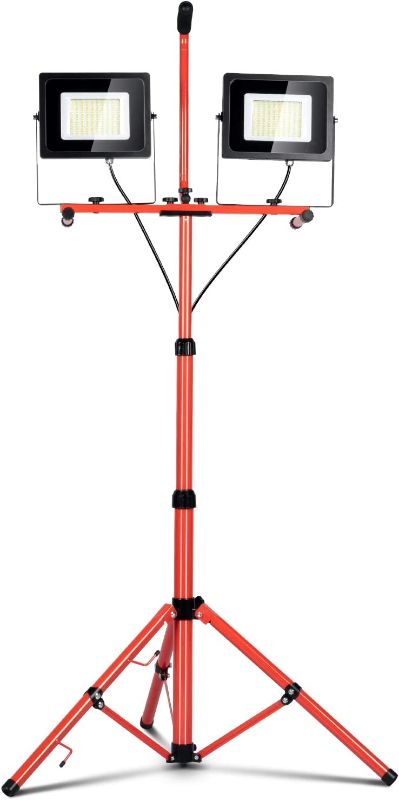 Photo 1 of  76.8in Adjustable Metal telescoping Tripod Stand IP65 Waterproof for Indoor and Outdoor 2pk
(STANDS ONLY)