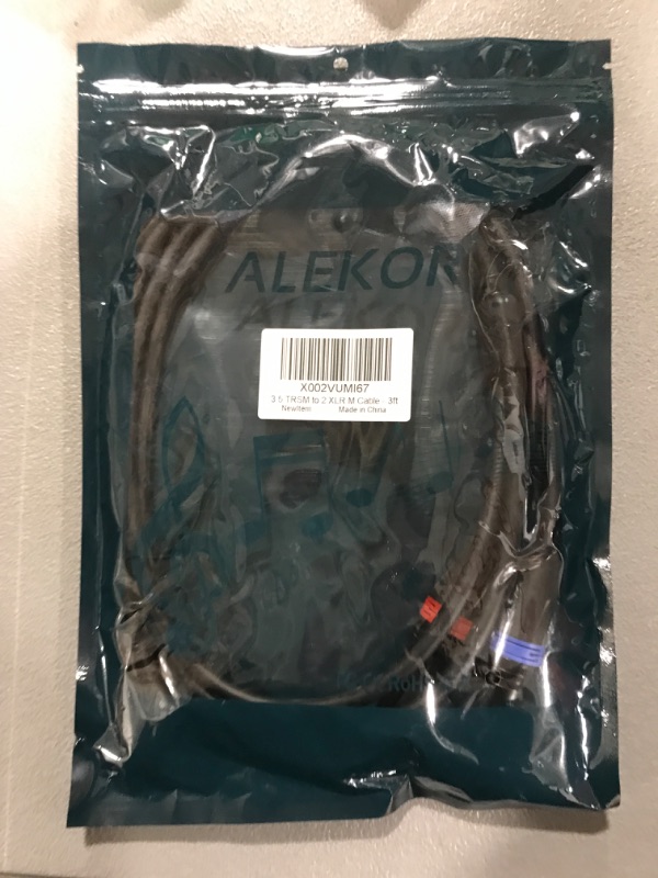 Photo 2 of ALEKOR Dual XLR to 3.5mm, 1/8 Inch TRS Male to Dual XLR Male Y Splitter Stereo Breakout Cable - 3 Foot 3.0 Feet