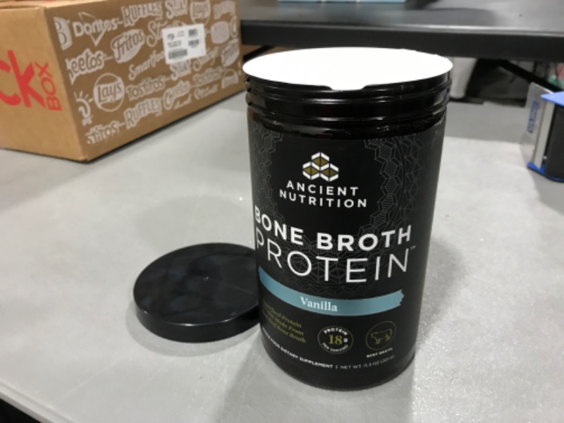 Photo 2 of Ancient Nutrition Bone Broth Protein Powder, Vanilla, 19g Protein per Serving