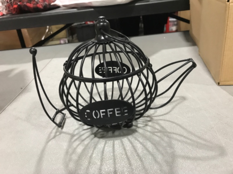 Photo 2 of ZEAYEA Coffee Pod Holder, Coffee Capsule Organizer Basket for Counter, Iron Espresso Pod Storage Holder, K Cup Holder for Home Kitchen Office and Coffee Bar