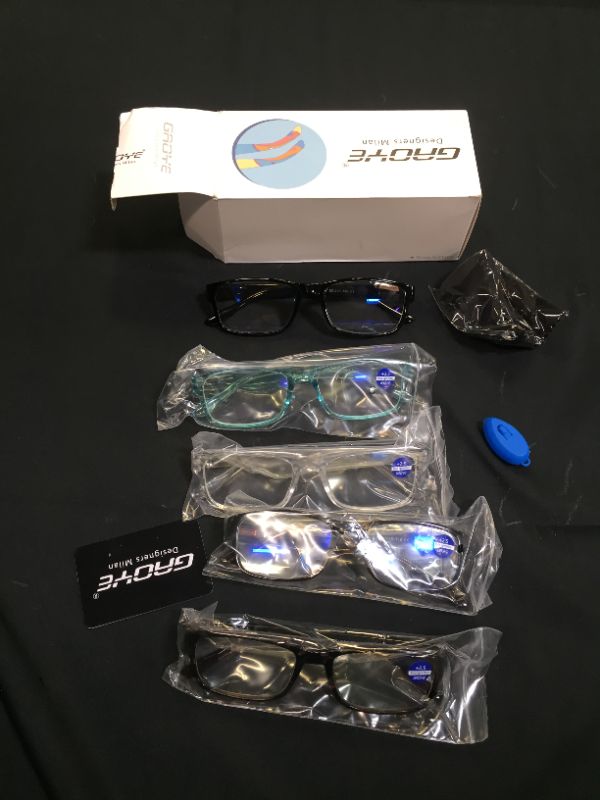 Photo 2 of GAOYE 5-Pack Reading Glasses Blue Light Blocking with Spring Hinge