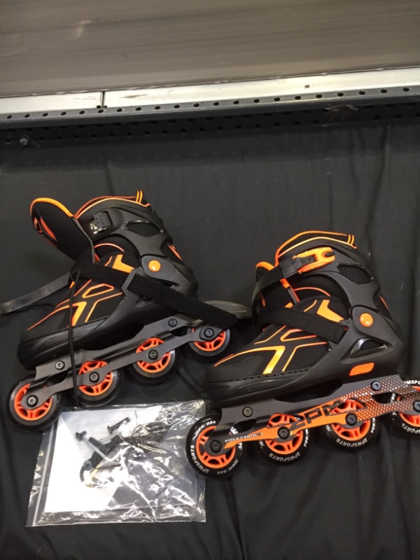 Photo 2 of 2PM SPORTS Torinx Orange Black Boys Adjustable Inline Skates SIZE 4-7 YEARS 