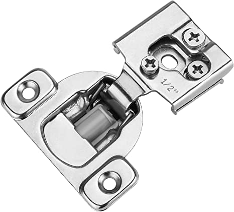 Photo 1 of goldenwarm 20pack Soft Close Cabinet Hinges, 1/2inch Overlay Kitchen Cabinet Hinges, Self Closing Cabinet Door Hinges Concealed Satin Nickel for Face Frame & Frameless Cabinets
