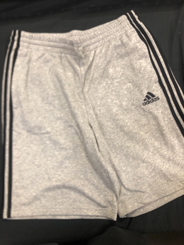 Photo 2 of adidas Men's Essentials French Terry 3-Stripes Shorts US Large
