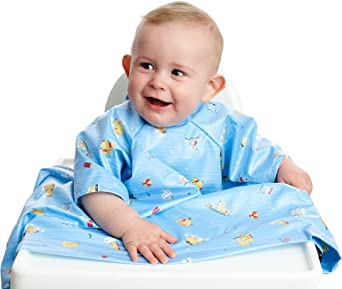 Photo 1 of BIBaDO - Coverall Baby Feeding Bibs, Weaning Bib, Easy to Clean Baby Bibs for Eating, Adjustable High Chair Catch All
