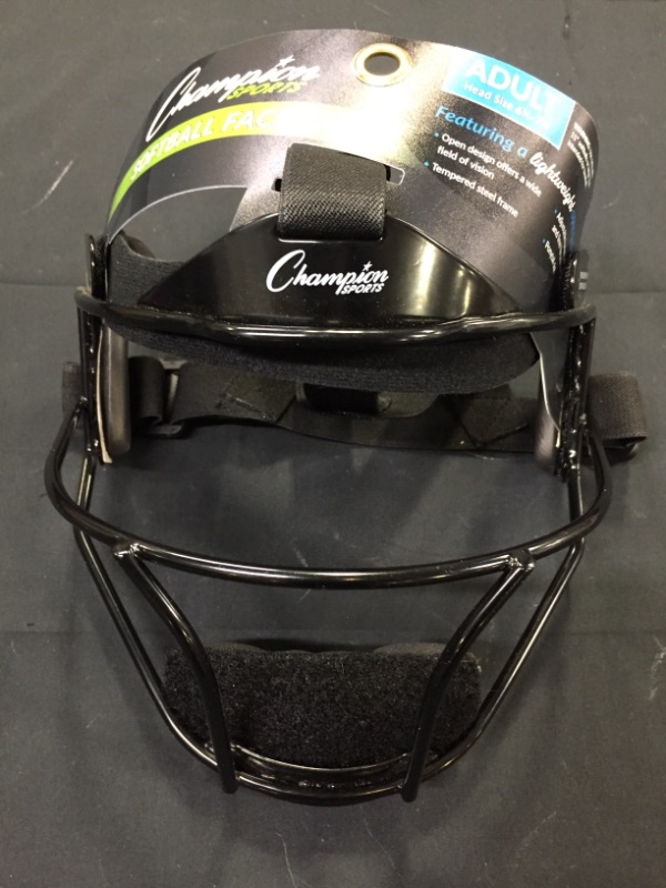Photo 2 of Champion Sports Softball Face Mask - Durable Baseball Fielder Head Guards - Premium Sports Accessories for Indoors and Outdoors - Available in Magnesium or Steel in Multiple Colors and Sizes