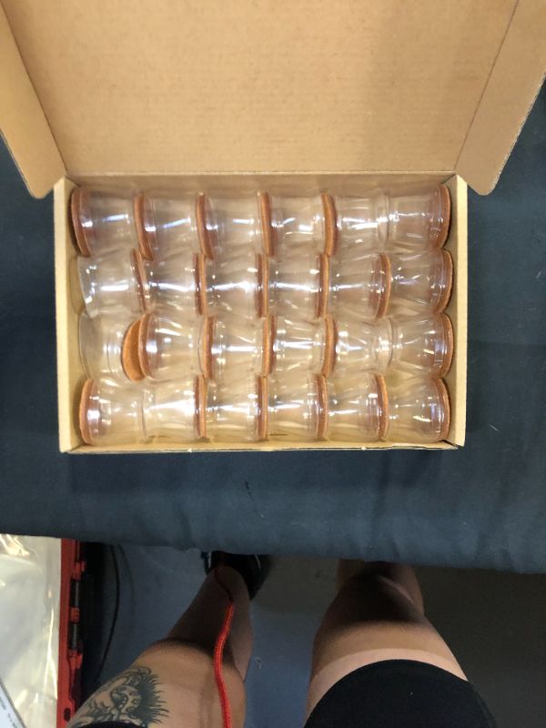 Photo 1 of 24 Pcs Chair Leg Floor Protectors, High Transparency Chair Leg Covers, Protect The Floor to Reduce Noise, Easy to Move(24 Pcs Medium)
