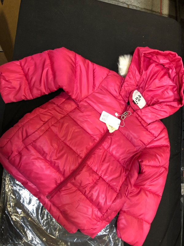 Photo 1 of AFXOBO PINK HOODED JACKET  LARGE IN TODDLERS 