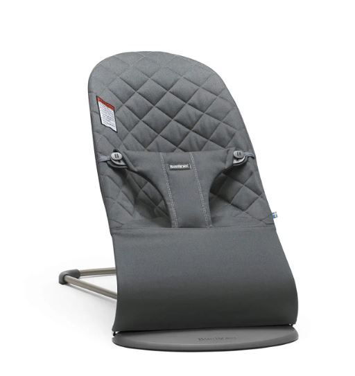 Photo 1 of BabyBjörn Bouncer Bliss, Quilted Cotton, Anthracite-- Packaging Damaged