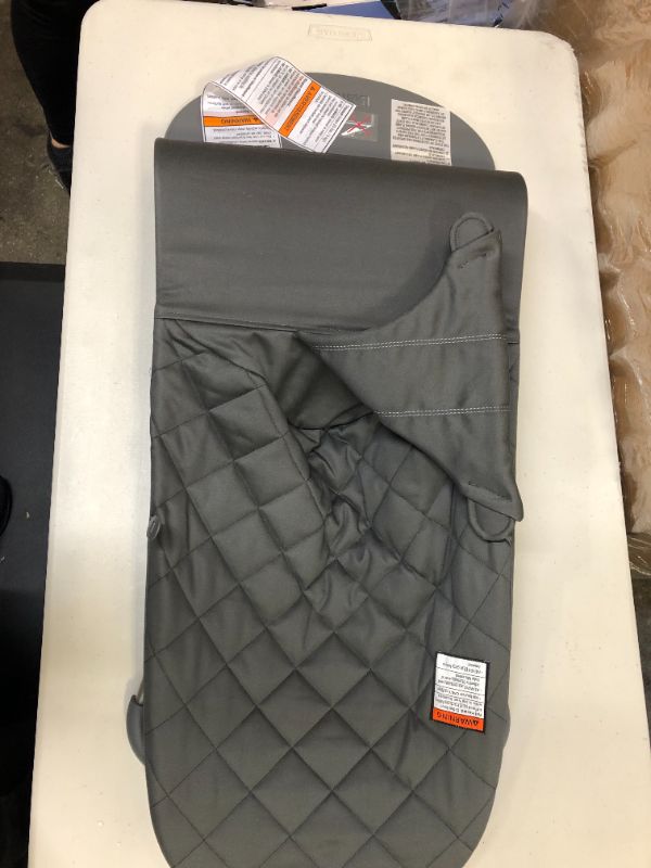 Photo 5 of BabyBjörn Bouncer Bliss, Quilted Cotton, Anthracite-- Packaging Damaged