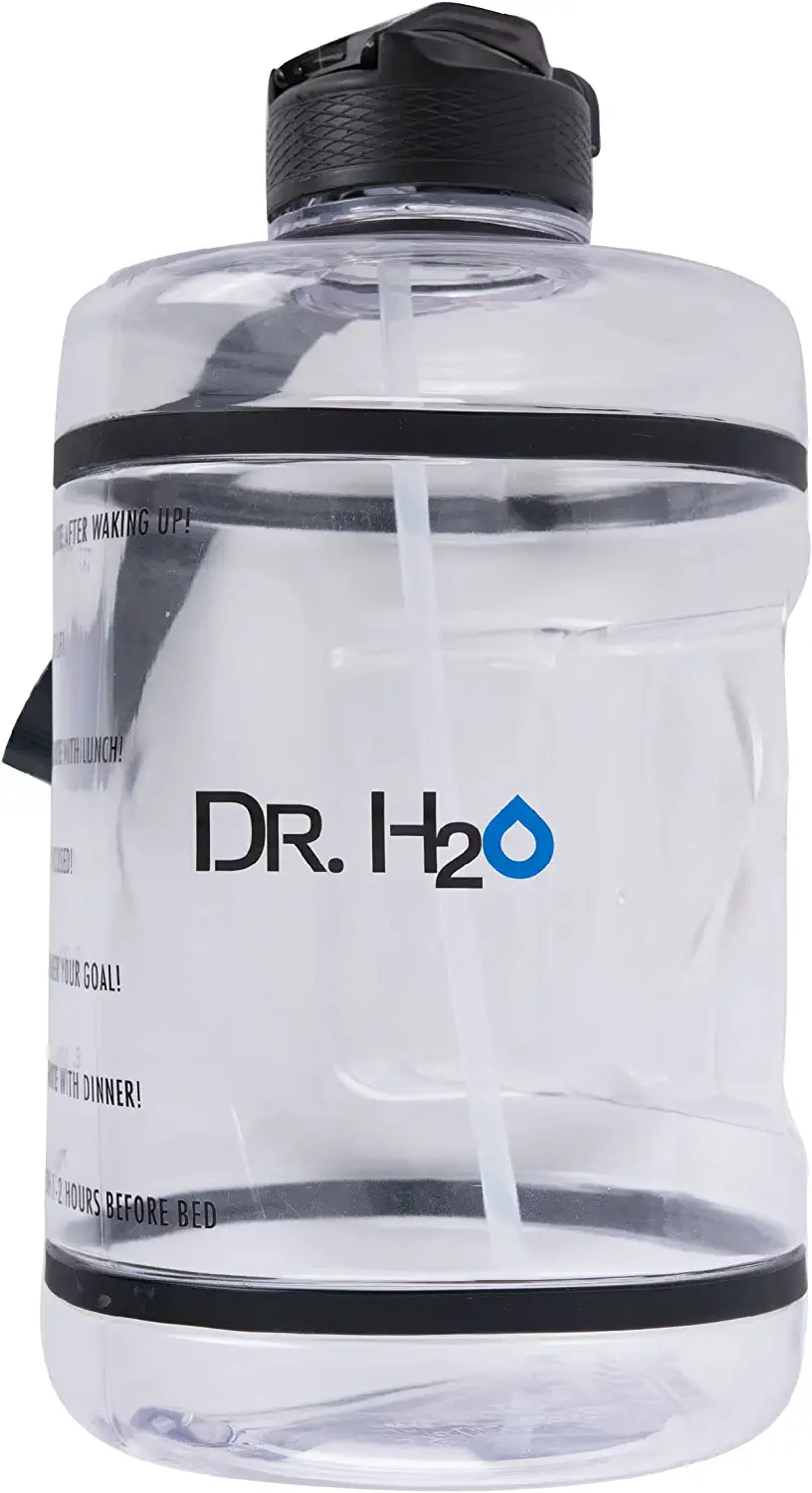 Photo 1 of 1 Gallon Water Bottle - Dr.H2O - Doctor Researched Times To Stay Hydrated!
